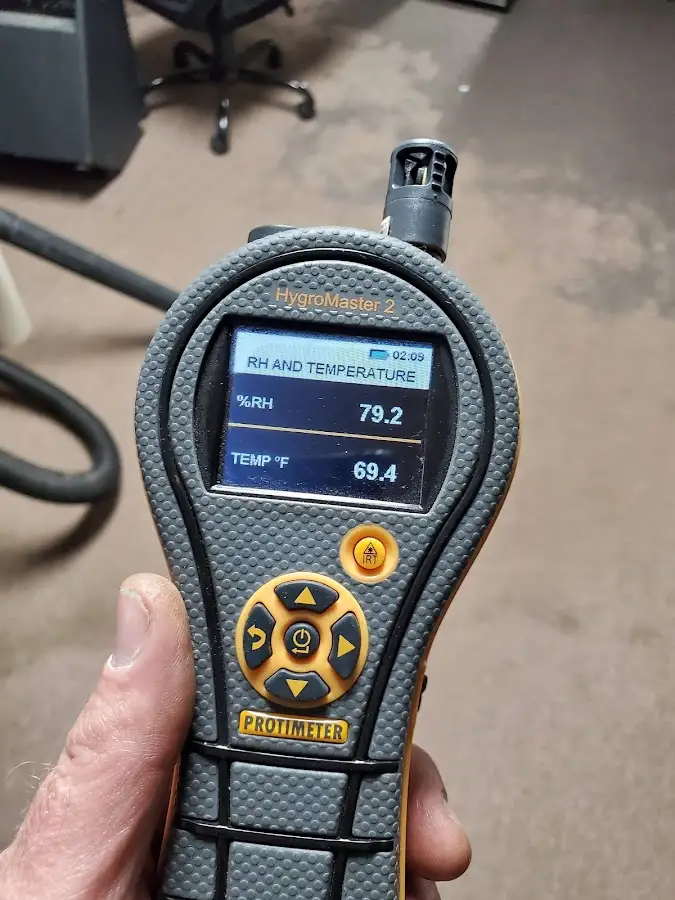 Moisture meter humidity assessment for Mold Remediation & Removal in St. Michael