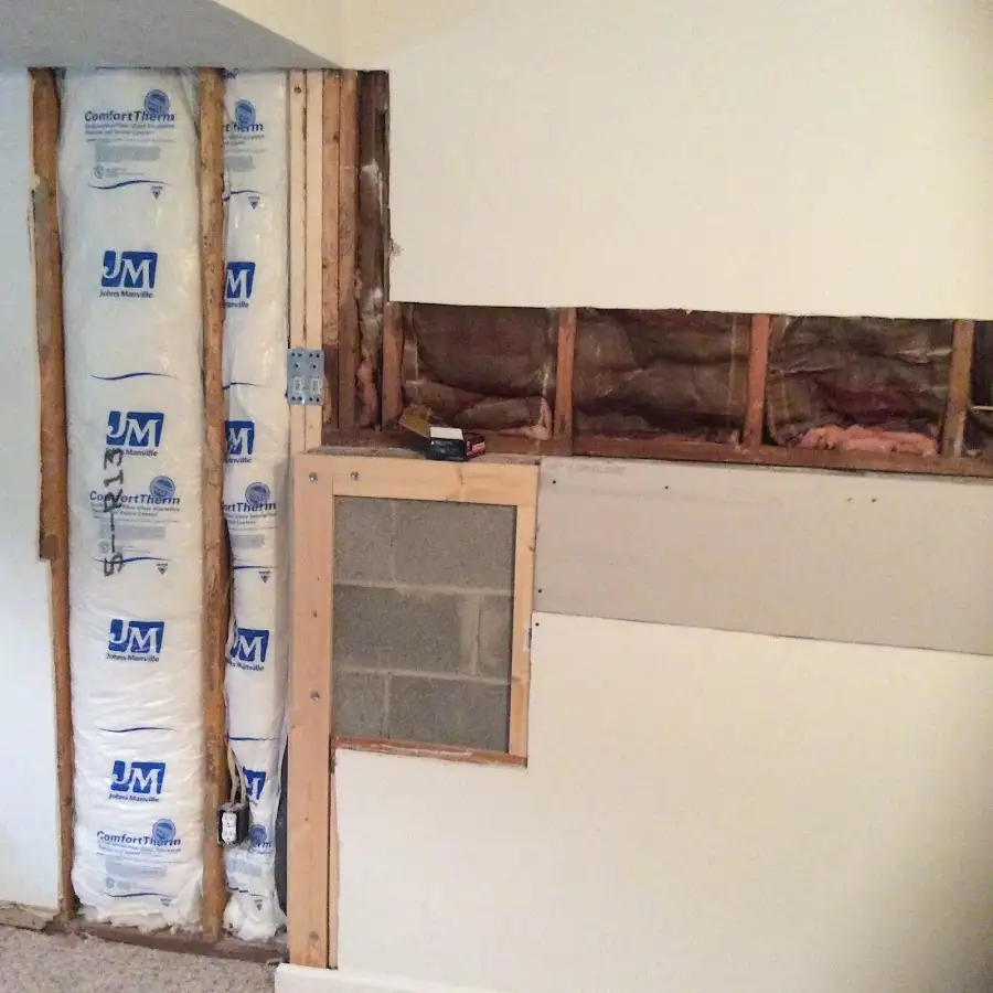 Wall insulation replacement during Structural Drying in St. Michael